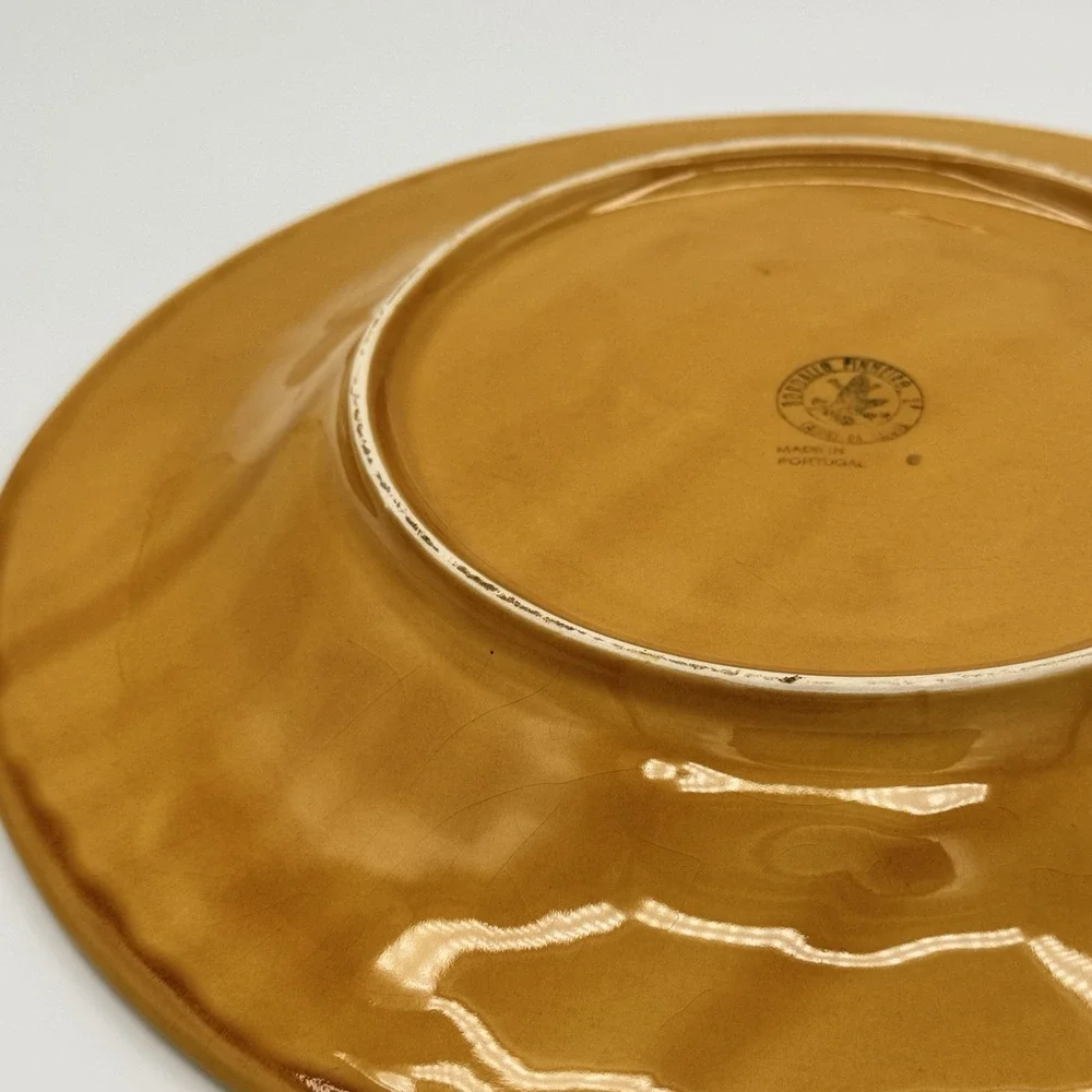 Bordallo Pinheiro Majolica Grapevine Leaves Serving Platter‎ Plate 12